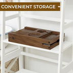Venusmiles Teak Bathtub Tray Caddy, Foldable Bath Tray - Image 6