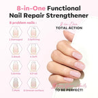 modelones Nail Strengthener Jelly Pink Purple Nail Polish Nail Repair - Image 2