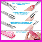 FANDAME Gel Nail Polish Remover Tools Kit, 100ml Nail Polish Remover Bottle - Image 4