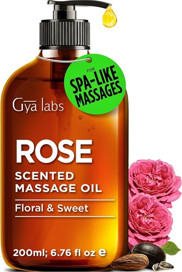 Gya Labs Rose Massage Oil by GyaLabs