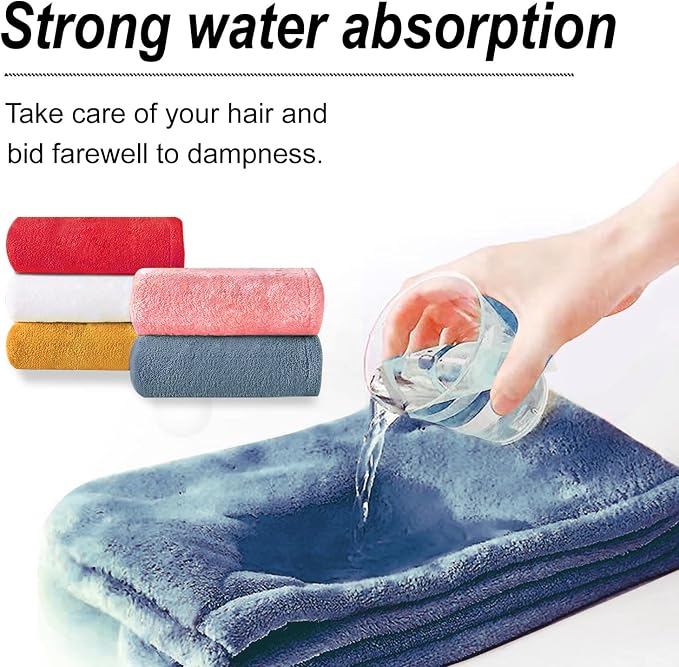 Microfiber Hair Drying Towel Wrap - Image 8