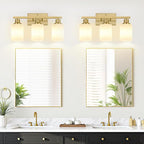 MOKATNG 3-Light Bathroom Light Fixtures, Brushed Gold Vanity Light - Image 4