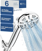6-Mode High Pressure Handheld Shower Head Set, Consumer Reports Recommended by HOPOPRO