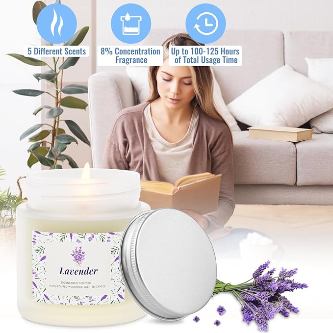 BlissfulOasis Scented Candles, Long-Lasting Candles - Image 5