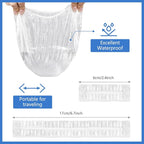 MORGLES 50 Pcs Ear Covers for Shower - Image 4