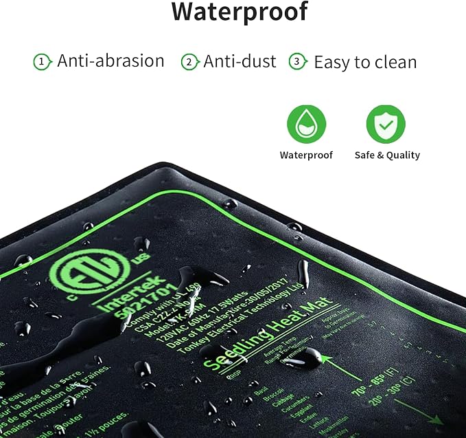4in1 Seedling Heat Mat, Warm Hydroponic Heating Pad - Image 8