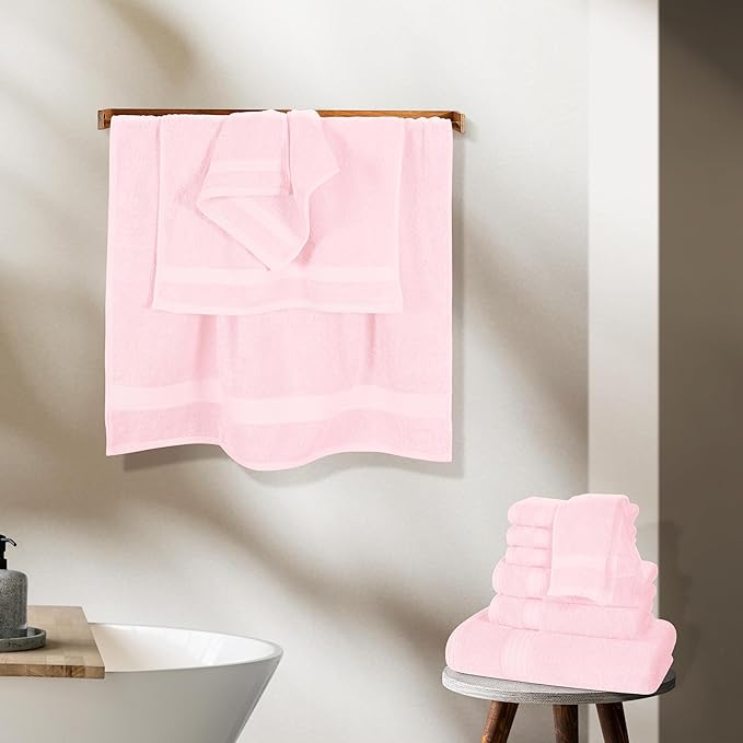 GLAMBURG Ultra Soft 24-Piece Towel Set - Image 4