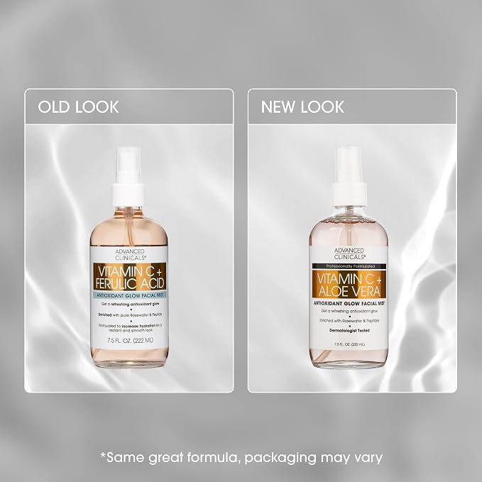 Advanced Clinicals Vitamin C Face Toner + Ferulic Acid & Rosewater, Antioxidant - Image 8