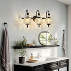 Piepooye Vintage Bathroom Light Fixtures Black Vanity Light - Image 7