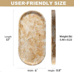 Koville Egypt Natural Marble Tray, Catchall Tray - Image 2