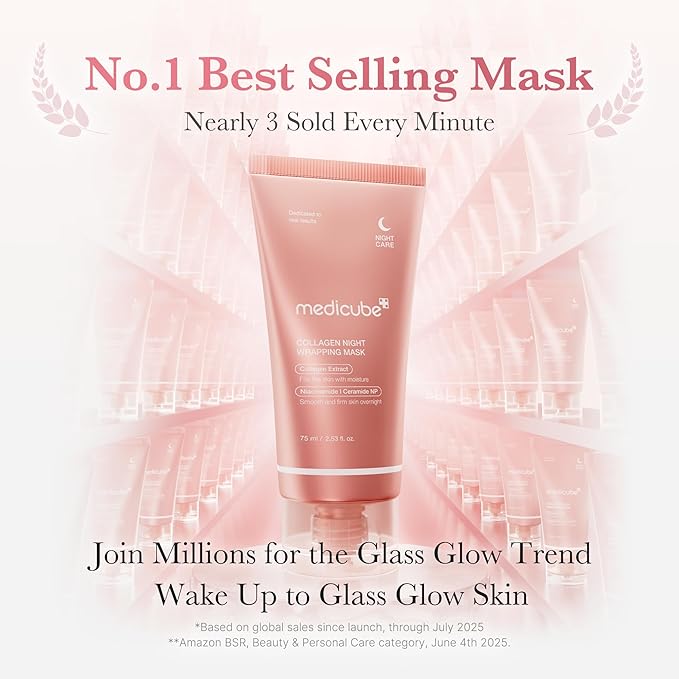 medicube Wrapping Mask Collagen Overnight Peel Off Facial Mask | Elasticity & - Image 2