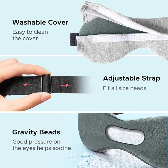Ezona Heated Eye Mask, Warm Eye Compress Mask - Image 7