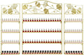 4 Tier Wall-Mounted Nail Polish Storage Racks 3PCS Metal Nail Polish Organizer by Unknown