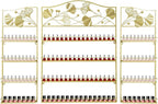 4 Tier Wall-Mounted Nail Polish Storage Racks 3PCS Metal Nail Polish Organizer by Unknown