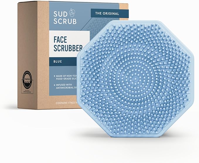 Sud Scrub® Antimicrobial Silicone Face Scrubber, 1 Pack, Gentle Face Exfoliator by SudScrub