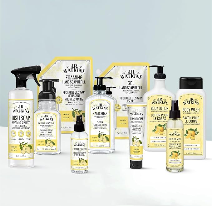 J.R. Watkins Naturally Hydrating Body Oil Mist, Lemon Cream, 6 fl oz, 2 Pack - Image 6