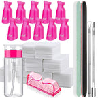 FANDAME Gel Nail Polish Remover Tools Kit, 100ml Nail Polish Remover Bottle by FANDAMEI