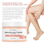 Himalayan Salt & Sugar Body Scrub, Lychee Scented Exfoliating and Moisturizing - Image 2