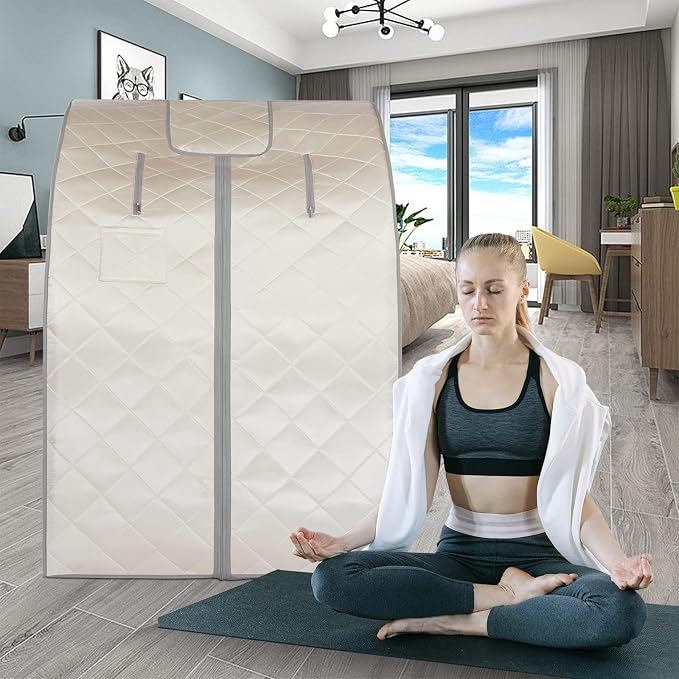 Smartmak Far Infrared Sauna, Full Body One Person Portable SPA Set - Image 6