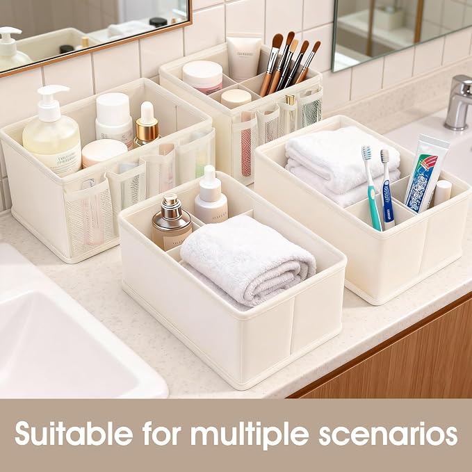 VERONLY Cosmetic Storage Bins Makeup Organizer, Adjustable Multifunction - Image 7