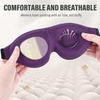 YIVIEW Sleep Mask for Side Sleeper, Complete Light Blocking 3D Sleeping Eye Mask - Image 5