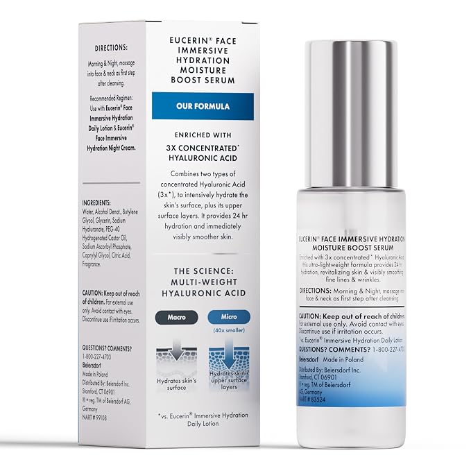 Eucerin Immersive Hydration Smoothing Face Serum, Ultra-Lightweight Hyaluronic - Image 11