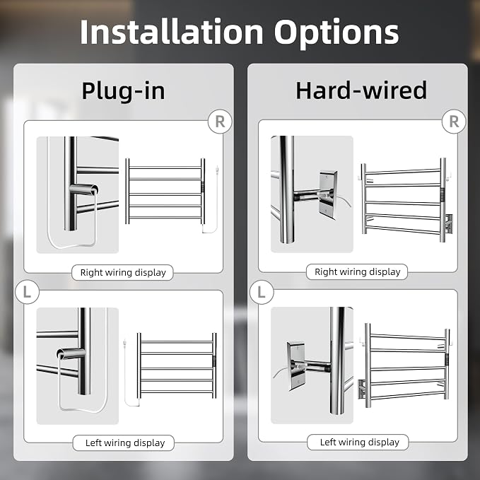 P&Dlusir Towel Warmer, Heated Towel Rack - Image 6