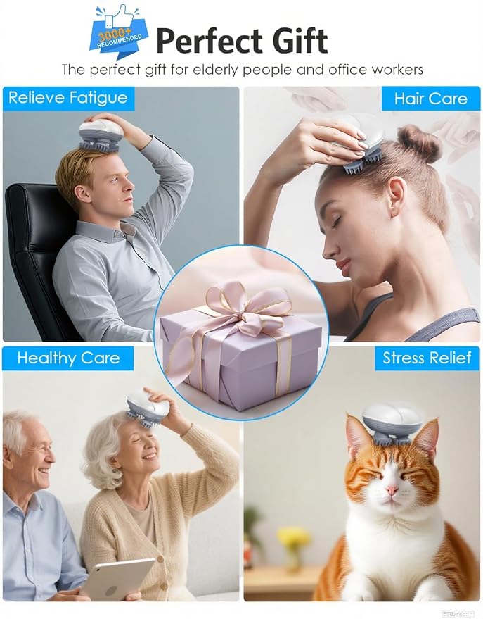 Cat Massager, Electric Scalp Massager, Head Massager - Image 6
