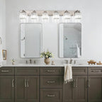 Aipsun Brushed Nickel Bathroom Light Fixtures 6 Light Vanity Lighting Fixture - Image 8