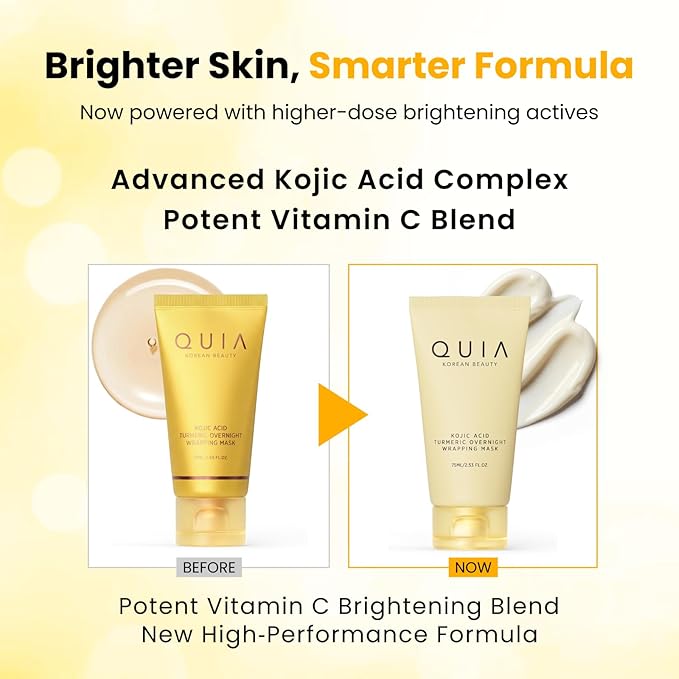 QUIA Turmeric + Kojic Acid Overnight Wrapping Mask – Hydration Mask - Image 2