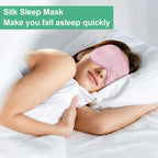 6 Pieces Natural Silk Sleep Mask Soft Eye Mask Adjustable Strap Blindfold - Image 5