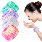 8pcs Wrist Bands for Washing Face Wash Wristbands Wrist Towels Arm Bands for - Image 2