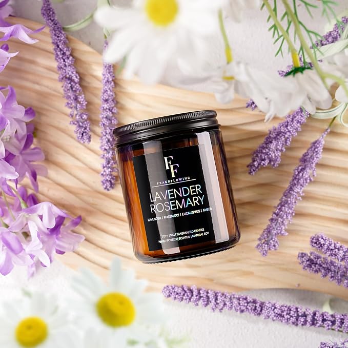 Lavender Rosemary Candle, Scented Candle - Image 2