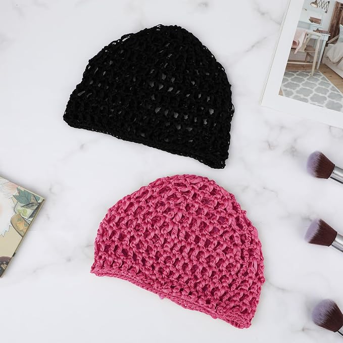 WLLHYF Wig Cap Thick Long Hair Caps Adjustable Net Mesh Braided Weaving Making - Image 6