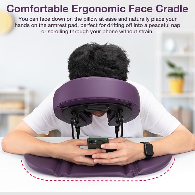 Udefineit Face Down Tabletop Massage Kit, Adjustable Headrest Face Cradle - Image 5