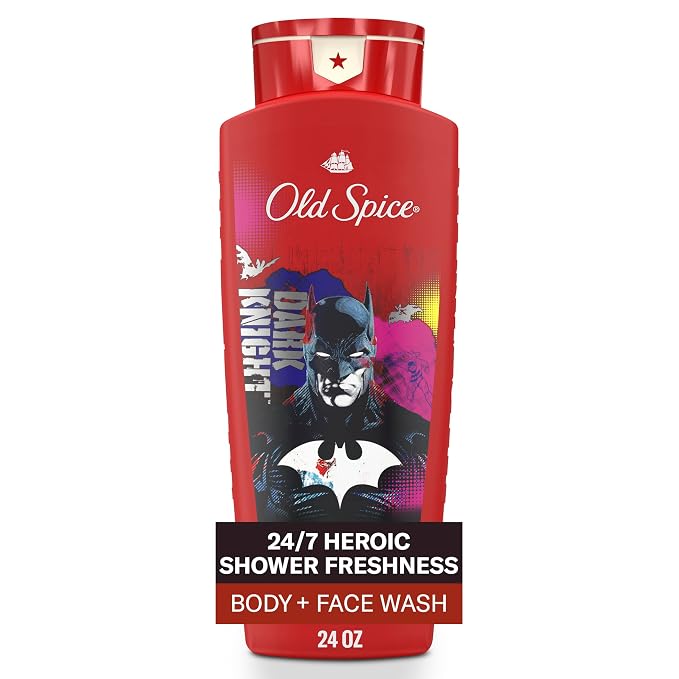 Old Spice Body Wash for Men, Batman: Dark Night, 3X Defense, 24/7 Shower Fresh by OldSpice