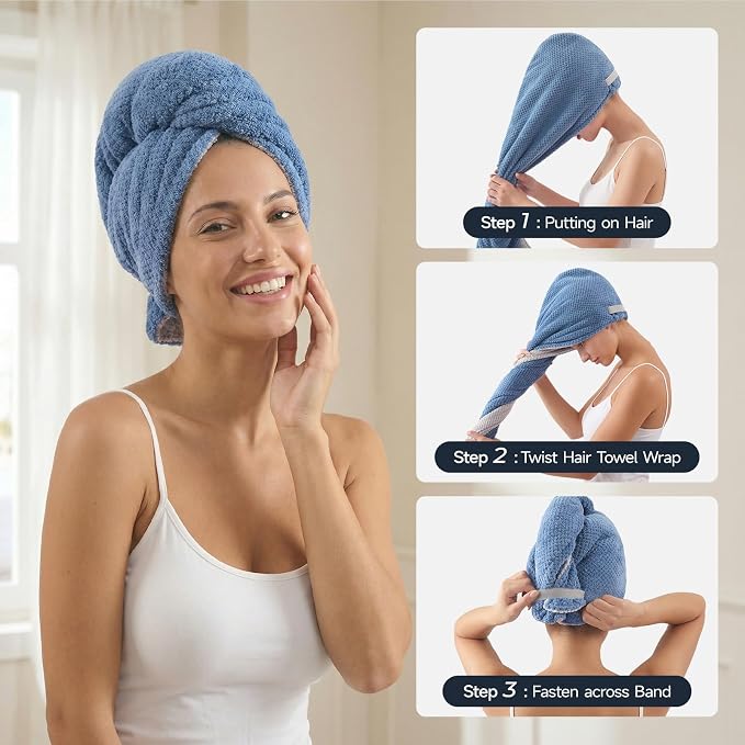 REDKISS Microfiber Hair Towel Wrap - Image 8