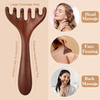 ProSuites 3 Pack Wooden Scalp Massager Tool Loc Combs, Long Handle Head Massage - Image 4