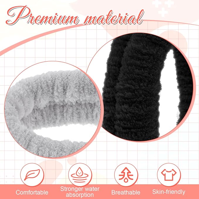 2Pcs Spa Headband, Make Up Headband Hair Headband - Image 4