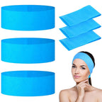 128 Pieces Disposable Spa Facial Headbands Stretch Non-Woven Facial Headband by PINKXHY
