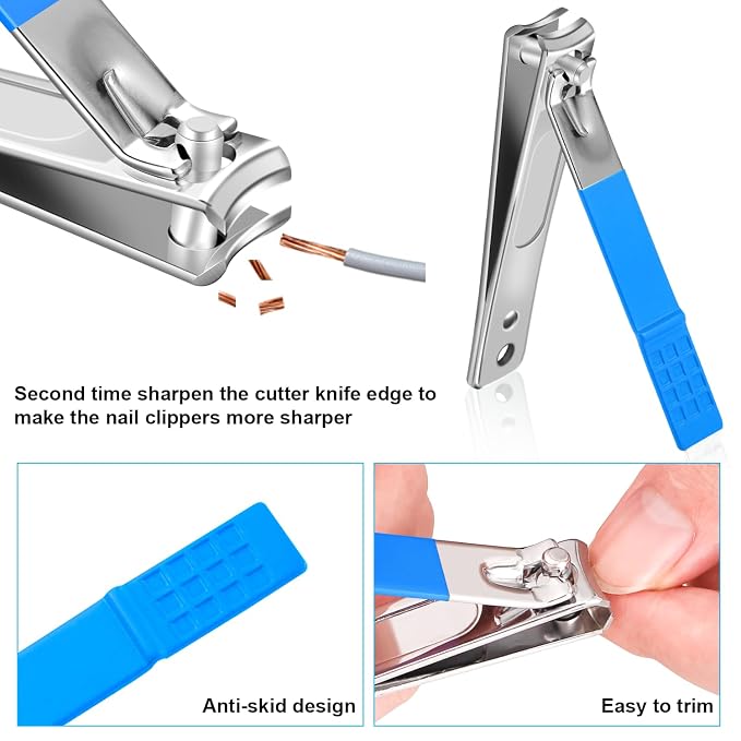 Manicure Set, Travel Mini Nail Clippers Kit Pedicure Care Tools - Image 4