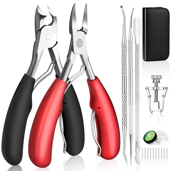 Modacraft 8 PCS Podiatrist Toenail Clippers, Professional Heavy Duty Ingrown & by Modacraft