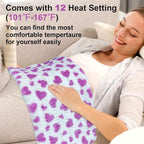 ZXU Heating Pad for Back Pain Relief, Ultra Soft Sherpa Heating Pad for Cramps - Image 4
