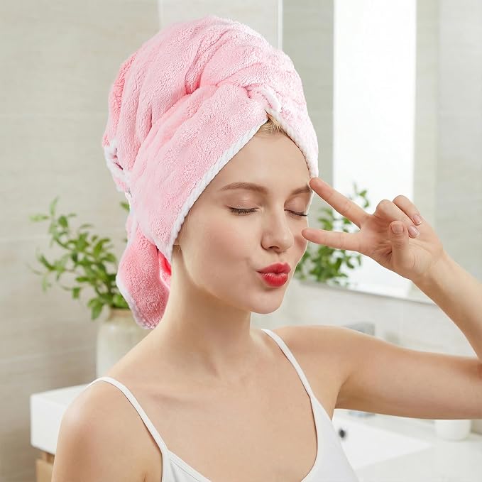 REDKISS 3 Pack Extra Large Microfiber Hair Towels - Image 2