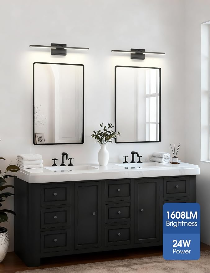 VOLISUN Bathroom Vanity Light 24 inch, 5CCT Dimmable, 24W LED Bathroom Light - Image 5