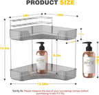 Asayuee 2-Tier Corner Bathroom Counter Organizer - Image 2