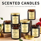 Coconut Vanilla Scented Candles, 7oz Soy Wax Candle, Long Lasting Aromatherapy - Image 5
