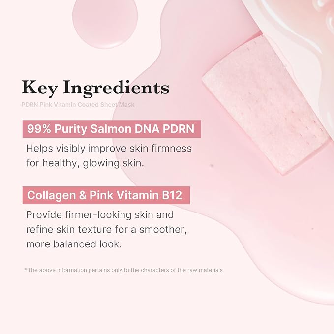 medicube Salmon DNA PDRN Pink Vita Coating Sheet Mask 10EA - Image 4