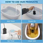Pilipane Foot Bath Machine, Portable Ionic Detox Foot Bath Machine, Foot - Image 6