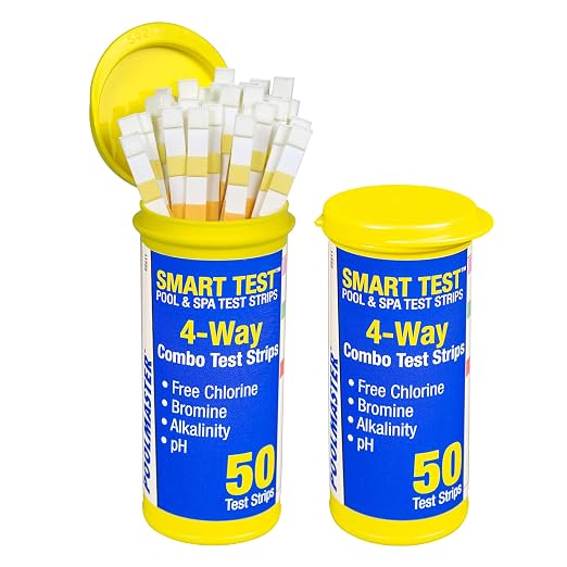 Poolmaster 4-Way Swimming Pool & Spa Test Strips, Easy-to-Read Results by Poolmaster
